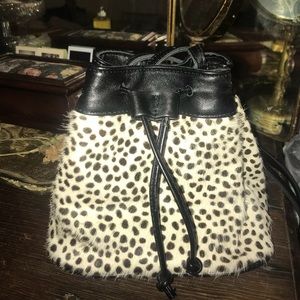 Brandy Melville leopard cheetah purse